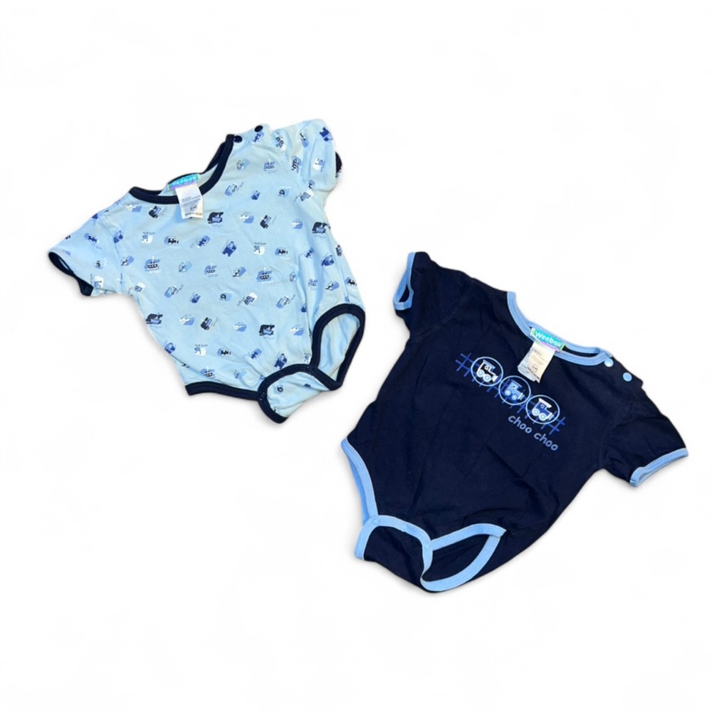 Vintage Weebok By Reebok body Suit One Piece Baby Boy 6-9 Months AOP